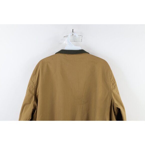 Orton Brothers Mens Size Medium Distressed Lined Full Zip Bomber Jacket Brown - Picture 15 of 16